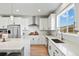 Bright and airy kitchen features stainless steel appliances, white cabinets, and natural light at 1044 Oleander St, Castle Rock, CO 80109