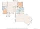 Detailed floor plan showcasing the layout of the home's main floor, including kitchen, living spaces, and garage at 10689 Shadow Pines Rd, Parker, CO 80138