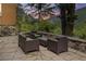 Cozy outdoor patio area with comfortable seating and scenic mountain views at 5425 Us Highway 285, Morrison, CO 80465