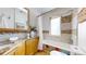 Charming bathroom with granite vanity and tiled tub at 5035 W 32Nd Ave, Denver, CO 80212