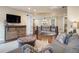 Open loft area with hardwood floors, wrought iron railing, and a view of the home's upper level at 10601 Montecito Dr, Lone Tree, CO 80124