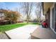 Expansive backyard with a large concrete patio perfect for outdoor gatherings at 1492 S Dudley St, Lakewood, CO 80232