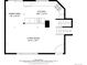 Floor plan of the first floor, including the living room, dining area, kitchen, and stairs at 1492 S Dudley St, Lakewood, CO 80232