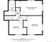 Floor plan of the top floor with three bedrooms, bathroom, and stairs at 1492 S Dudley St, Lakewood, CO 80232