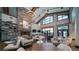 Spacious community lobby with a fireplace and comfortable seating at 5124 N Quemoy St, Aurora, CO 80019