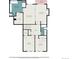 Detailed second-floor floorplan showcasing bedrooms, bathrooms and sitting room at 8188 S Yukon St, Littleton, CO 80128