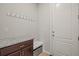 Mud room features bench and storage at 14881 Chicago St, Parker, CO 80134