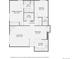 Detailed floor plan showcasing a spacious layout with two bedrooms, two baths, and an open living area at 2280 S Oswego Way # 104, Aurora, CO 80014