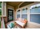 Inviting covered patio with cozy seating and views of the exterior at 2870 W Riverwalk Cir # B, Littleton, CO 80123