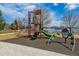 Well-equipped playground with climbing structures, slides, and a scenic lake view for Gathering fun at 9836 W Freiburg Dr # 4E, Littleton, CO 80127