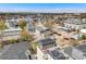 Aerial shot of neighborhood, rooftop deck visible with views of the area and surrounding cityscape at 2607 W 24Th Ave, Denver, CO 80211