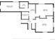 Floor plan of the home's lower level, showcasing bedrooms, exercise room and laundry layout at 7440 S Shenandoah Dr, Elizabeth, CO 80107