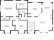 Detailed floor plan of the home's main level, showing the layout of bedrooms, kitchen, and living areas at 7440 S Shenandoah Dr, Elizabeth, CO 80107