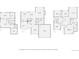 Floor plans showing layouts of multiple floors and overall home layout at 16247 E Belleview Pl, Centennial, CO 80015