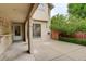 Enjoy outdoor living on this patio with concrete tiling and access to landscaped backyard at 490 Jackson St, Denver, CO 80206