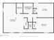 Basement layout including a living room, bedroom, bathroom, laundry, and storage areas at 6568 S Dahlia Cir, Centennial, CO 80121