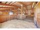 Indoor barn stalls with wood construction and shavings at 1641 Castlewood Dr, Franktown, CO 80116