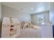 Bright playroom with a slide, tent, and comfortable carpet at 17341 Red Cosmos Pt, Parker, CO 80134