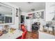 Eat-in kitchen with sleek appliances and an open layout at 47 Osceola St, Denver, CO 80219