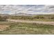 Scenic view overlooking a road with distant mountains and cloudy skies at 4346 S Quail St, Littleton, CO 80127