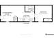 Layout of a cozy home featuring a combined living/dining area, kitchen, bathroom, and bedroom with a closet at 1310 N Corona St # A, Denver, CO 80218