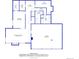 Floor plan of the basement highlighting the bedrooms, utility room and garage at 8140 Lightening View Dr, Parker, CO 80134
