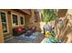 Relaxing patio featuring comfortable seating, outdoor decor, and a charming exterior at 8747 Mesquite Row, Lone Tree, CO 80124