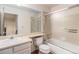 Full bathroom featuring a shower-tub combo with glass doors at 4116 W 111Th Cir, Westminster, CO 80031