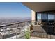 Relax on this balcony with a seating area and enjoy expansive city views at 1133 14Th St # 3430, Denver, CO 80202