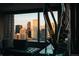Stunning city skyline view from a modern apartment living room at 1133 14Th St # 3430, Denver, CO 80202