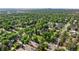 Neighborhood aerial showcasing tree-lined streets and diverse architecture at 2680 S Garfield Cir, Denver, CO 80210