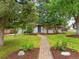 Charming single story home with a brick walkway, lush lawn and mature trees at 2680 S Garfield Cir, Denver, CO 80210