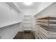 Spacious walk-in closet with custom shelving and ample storage for clothes and accessories at 15348 W 75Th Pl, Arvada, CO 80007