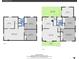 Floorplan diagram with room dimensions of living areas on first and second floor at 6990 Larsh Dr, Denver, CO 80221