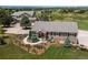 Charming single-Gathering home featuring manicured front yard with walkway leading to a inviting red door at 8682 N Sundown Trl, Parker, CO 80134