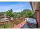 Outdoor deck with wood flooring and seating area, great for entertaining at 1007 N Ogden St, Denver, CO 80218