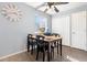 Dining area with a wooden table and four chairs at 3226 W Girard Ave # D, Englewood, CO 80110