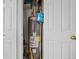Efficient water heater inside closet for home's hot water needs, reliable and functional at 3226 W Girard Ave # D, Englewood, CO 80110