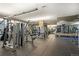 Well-equipped gym with weight machines, cardio equipment, mirrored walls, and rubber flooring at 891 14Th St # 2712, Denver, CO 80202