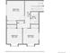 Floor plan of three bedrooms, a hall and bath, providing a clear layout of the home's second floor at 27 Buckthorn Dr, Littleton, CO 80127