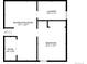 Layout showing recreation room, laundry, bedroom and room on basement level at 544 S Victor Way, Aurora, CO 80012