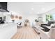 Inviting living space with an open layout, modern decor, a stylish kitchen, and expansive hardwood floors at 544 S Victor Way, Aurora, CO 80012