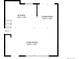 Layout showing living room, dining area and kitchen on the main level at 544 S Victor Way, Aurora, CO 80012