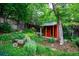 Beautiful backyard garden with playhouse and lush greenery, perfect for outdoor enjoyment at 3982 Arbol Ct, Boulder, CO 80301