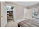 Well-organized bedroom closet with shelving and hanging space at 1341 N Washington St # 4, Denver, CO 80203
