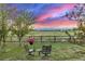 Picturesque backyard with outdoor seating, flowers, and stunning views of the mountains at 13183 N 95Th St, Longmont, CO 80504