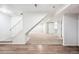 Partially finished basement with carpet and wood-look flooring, offering potential for customization at 11623 W Hornsilver Mtn, Littleton, CO 80127
