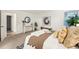 Comfortable bedroom with plush carpet, stylish decor, and ample natural light at 11623 W Hornsilver Mtn, Littleton, CO 80127