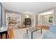 Cozy living room with hardwood floors, neutral walls, and stylish furnishings at 3765 E Easter Dr, Centennial, CO 80122