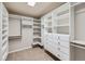 Organized walk-in closet with built-in shelving, drawers, and ample storage space at 2903 Dragonfly Ct, Castle Rock, CO 80109